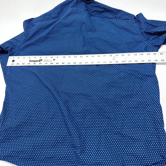 Buttoned Down Men Shirt XL Blue Long Sleeve 100% Supima Cotton All Over Print - Picture 5 of 7